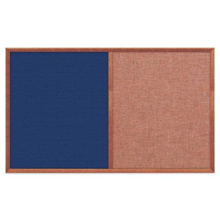 United Visual Products Slim Style Indoor Enclosed Corkboard, 18 UV501SCH-BLACK-COBACC